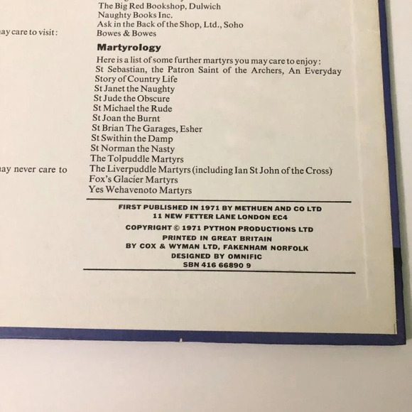 Vintage 1971 Monty Pythons Big Red Book  Hardcover Comedy - Picture 15 of 16